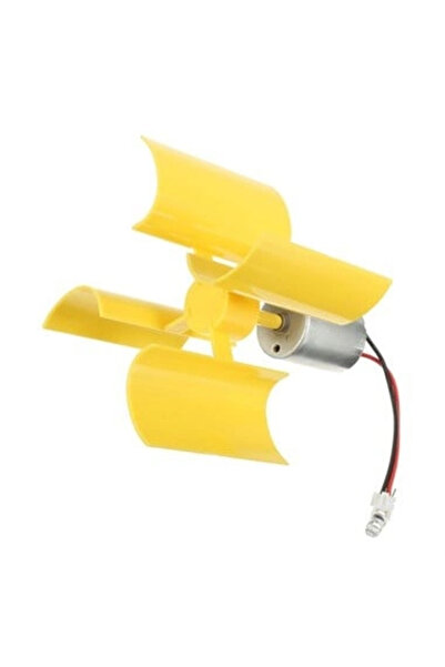 Voltaj Dikey Eksenli Rüzgar Türbini - DIY DC Motor Türbin