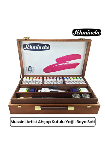 Schmincke Mussini Artist Ahşap Kutulu Yağlı Boya Seti 70 430