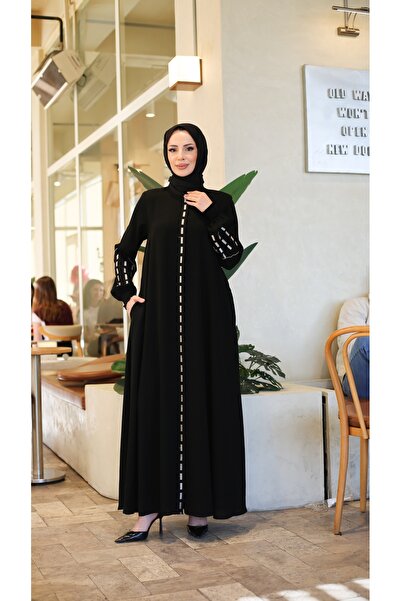 Moda İncir ŞERİT DETAYLI MEVLANA FERACE