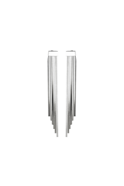 OXETTE Long shiny stainless steel earrings Glow Bis