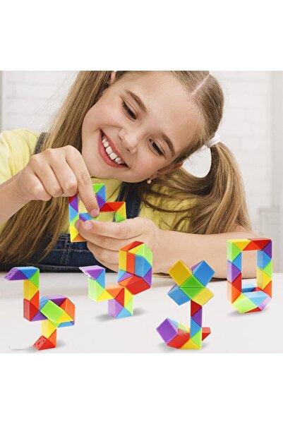 Arabest 36-Pack Mini Snake Cube Fidget Toys, Twist Puzzle Goodie Bag Stuffers...