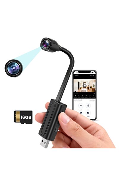 iUni Мини камера W11, Wi-Fi, 16GB, 4K запис, Сензор за движение