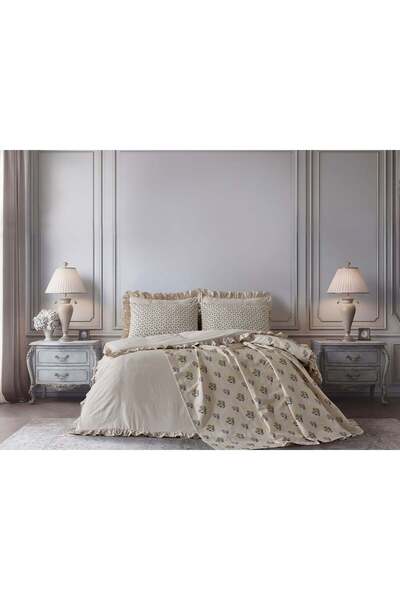 Doqu Home Rosabelle Marwen Pike Takımı Narin Tek Kişilik - Beyaz