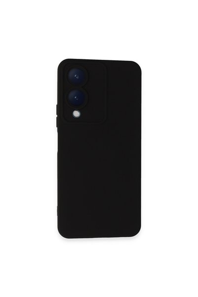 TakÇalıştır Vivo Y17S Compatible Case Nano Velvet Silicone - Black