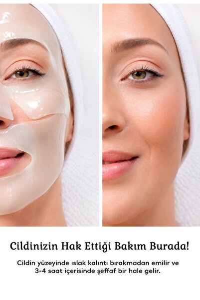 RUAVA Şeffaflaşan Bio Kolajen Cilt Maskesi – Anında Parlaklık Ve Nemlendirme