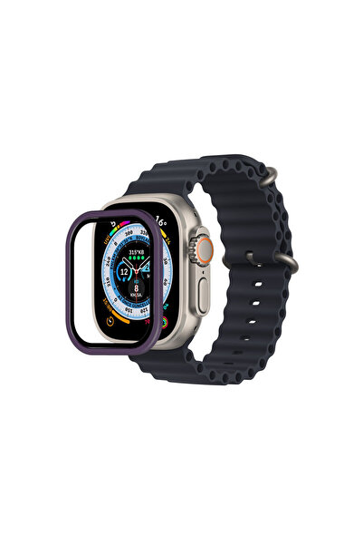 OSKA GLOBAL Watch Ultra 49mm Aluminum Case Glass Screen Protector - Purple