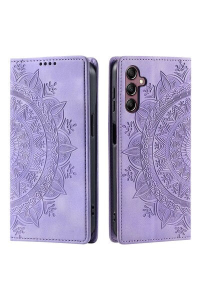 sscase Mandala Flower Θήκη Βιβλίο Purple (Samsung Galaxy A56 5G)