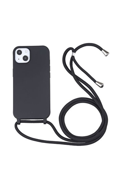 sscase Candy Colors Θήκη Σιλικόνης με Λουράκι Black (Apple iPhone 13 Pro Max)