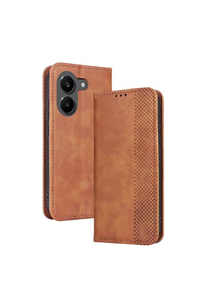 sscase Retro Θήκη Βιβλίο Brown (Xiaomi Poco X8 Pro 5G)