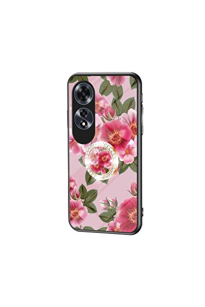 sscase Flower Pattern Θήκη Σιλικόνης με Δαχτυλίδι Glamorous Peony (Oppo A60 4G)