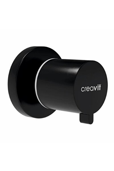 Creavit Open-Close Cut-Off Valve (g 1/2") Matte Black Ac50L
