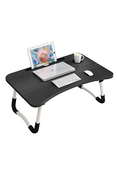 Smart Heater & Cooler Folding laptop table, 60x40x28cm, black – Modern design...