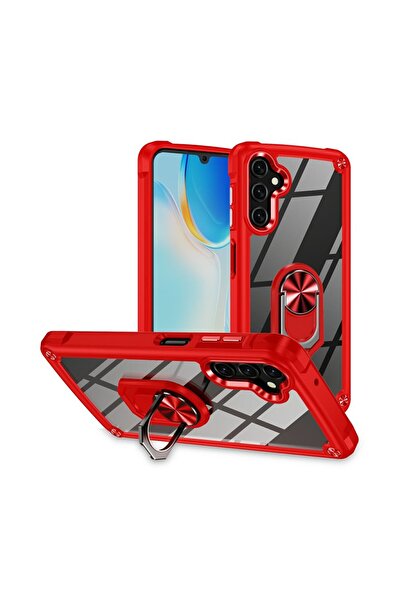 sscase Lens Protection Σκληρή Θήκη με Δαχτυλίδι Red (Samsung Galaxy A26 5G)