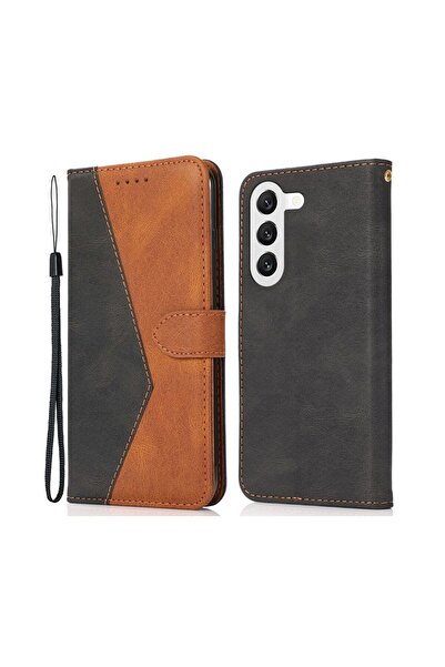sscase Dual-color Θήκη Πορτοφόλι Black Brown (Samsung Galaxy A26 5G)