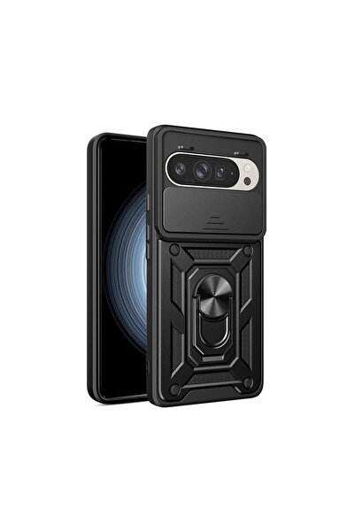 sscase Sliding Camera Σκληρή Θήκη με Δαχτυλίδι Black (Google Pixel 9 5G/9 Pro...