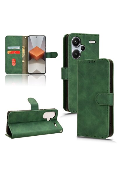 sscase Skin Feel Magnetic Θήκη Πορτοφόλι Green (Xiaomi Redmi Note 13 Pro Plus...