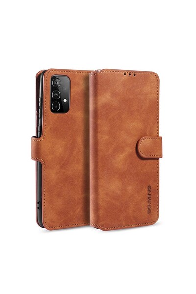sscase Retro Oil Side Θήκη Πορτοφόλι Brown (Samsung Galaxy A52/A52s)