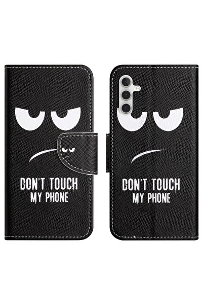 sscase 3D Painting Pattern Θήκη Πορτοφόλι Don't Touch My Phone (Samsung Galax...