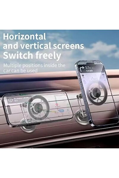 Auto Family FZE 360° Rotating Magnetic Car Phone Holder for Dashboard – Strong Magnet Mobile Stand, Foldable Adjustable Phone Mount