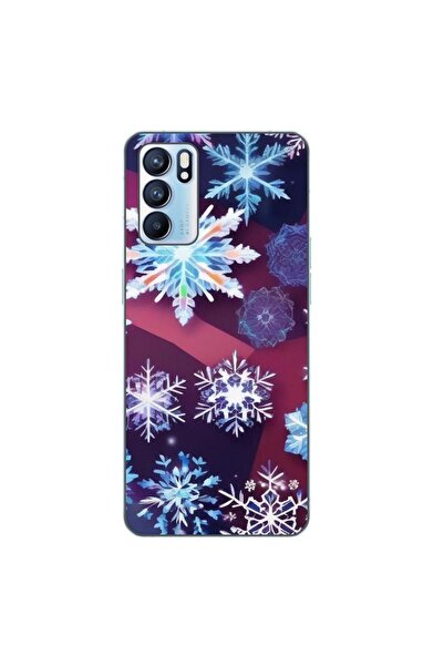 OEM Husa compatibila cu Oppo Reno6 5G Silicon Gel Tpu Model Fulgi de Gheata