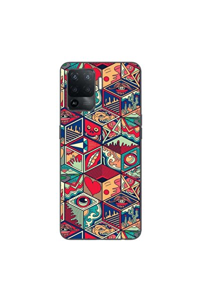 OEM Husa compatibila cu Oppo Reno5 Lite Silicon Gel Tpu Model Pop Art Geometric