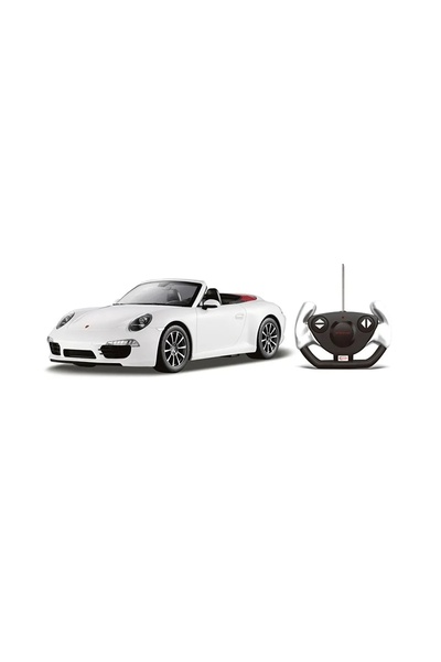 Rastar REMOTE CONTROL CAR PORSCHE CARRERA S WHITE 1 TO 12 SCALE