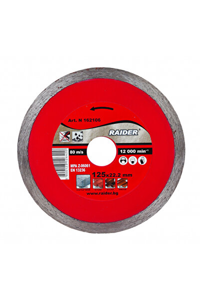 Raider Power Tools Disc diamantat continuu WET 85x10mm
