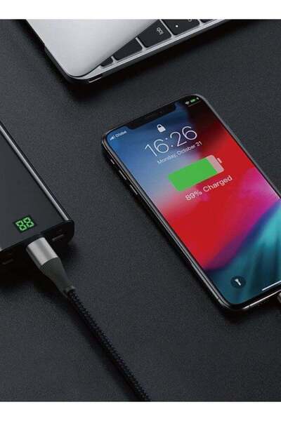 telux BOLTX USB-C to USB-C Charging Cable 3m, 60W PD Fast Charging, Wear-Resistant Nylon Braid, Broad Compatibility, 10000+ Bend Lifespan, 480Mbps Data Transfer, Black