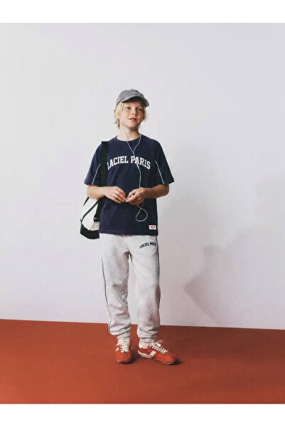 Rubeto Kids 7-14 Years Old Boy Laciel Paris Printed T-Shirt Pants Set
