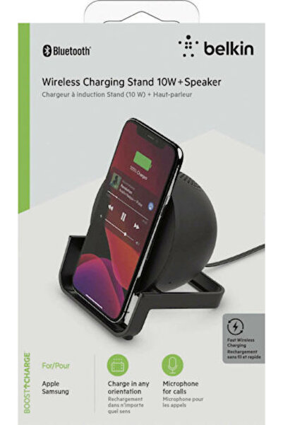 Belkin Ασύρματος Φορτιστής (Qi Pad) 10W Μαύροι (AUF001VFBK)
