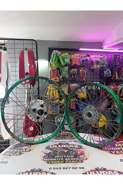 CN CG Uyumlu 17 19 Yeşil Bukalemun Telli Ride it jant