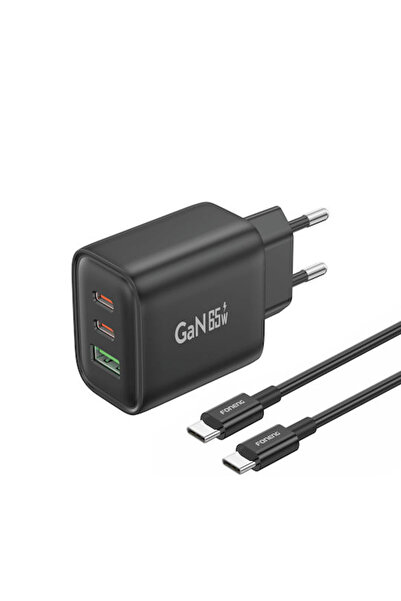FONENG Φορτιστής GaN με θύρα USB-A και 2 θύρες USB-C και καλώδιο USB-C σε USB...