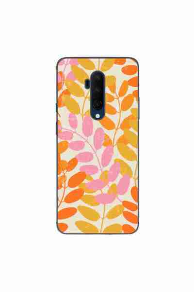 OEM Husa compatibila cu OnePlus 7T Pro Silicon Gel Tpu Model Summer Leaves