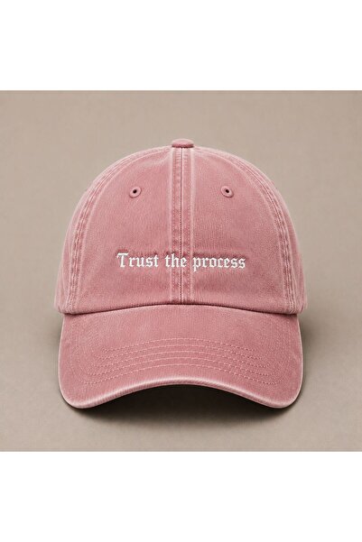 WeavedCo "Trust the Process" Motivational Embroidered Vintage Washed Baseball...