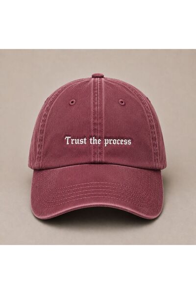 WeavedCo قبعة بيسبول مطرزة بتصميم "Trust The Process" (الثقة في العملية) قابل...