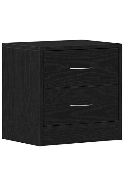 vidaxl Noptiera stejar negru 40x30x40 cm lemn prelucrat