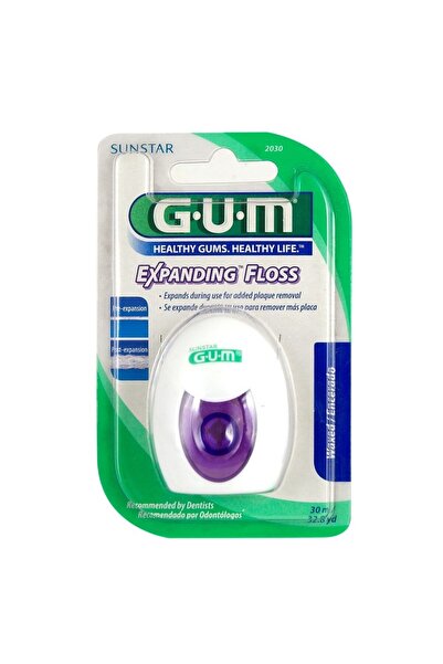 GUM Ață dentară, Gumă, Ață dentară expandabilă, Curățare eficientă a spațiilo...