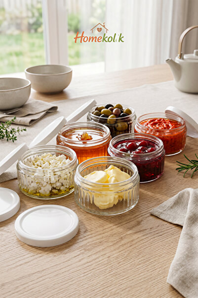 Homekolik 6-Piece Airtight Glass Breakfast Set 140 Cc – Leak-Proof Glass Stor...