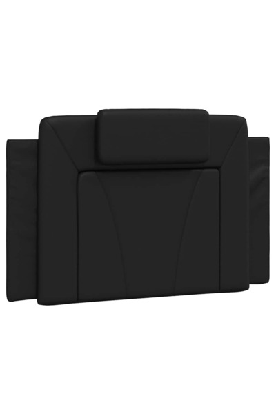 vidaxl Pernă pentru tăblie pat, Viana, negru, 90 cm, piele artificială