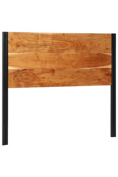 vidaxl Headboard 120 cm solid acacia wood and iron