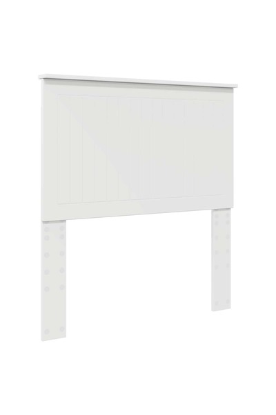 vidaxl Tăblie cap cu headboard Alb 100 cm Lemn compozit