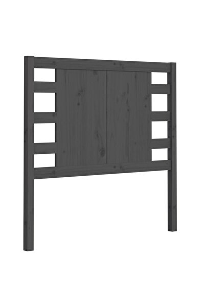 vidaxl Tăblie de pat, gri, 106x4x100 cm, lemn masiv de pin