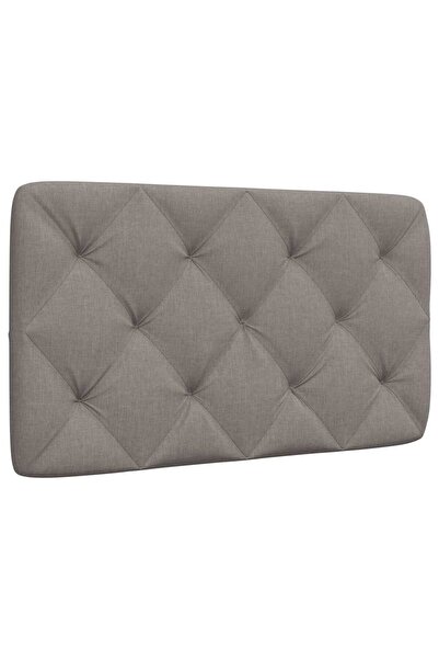 vidaxl Pernă pentru tăblie de pat, gri taupe, 90 cm, material textil