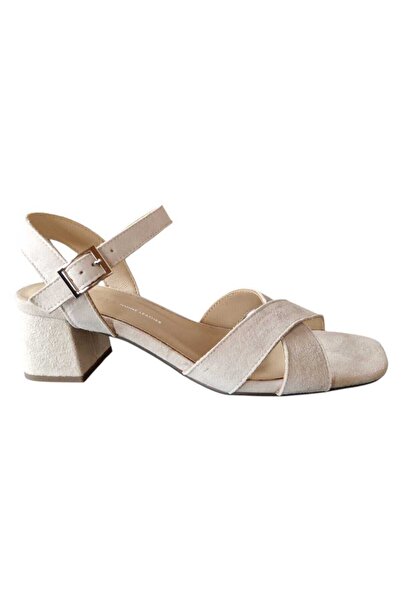 Cox Women's sandals, Cox, leather, with a thick and stable heel, buckle closu...