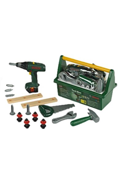 Klein Bosch Tool Box with Drill and Accessories