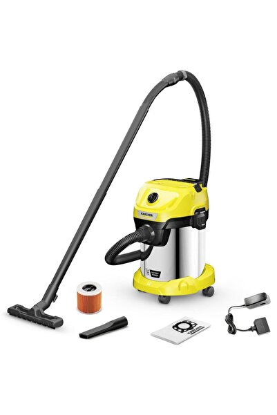 Karcher Aspirator umed și uscat WD 3-18 S cu acumulator, 18V, rezervor din oț...