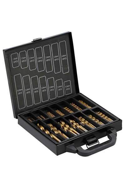yato YT-44591 99-Piece HSS Metal Drill Bit Set, 1-10mm
