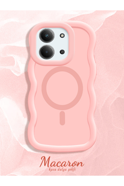 CASEVIBE Xiaomi Redmi 15C 5G Uyumlu Dalga desenli, darbelere dayanıklı, sade ...