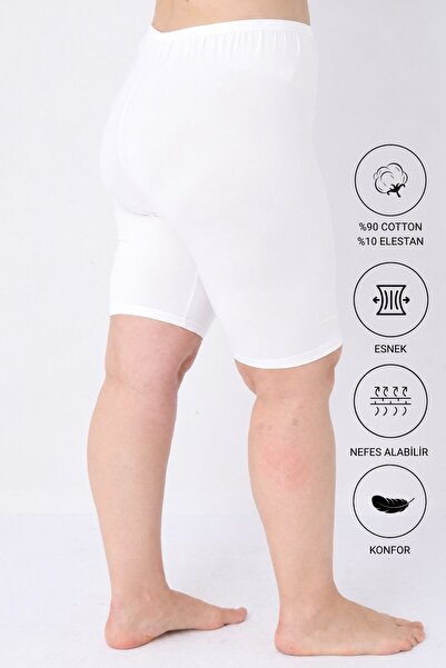 Altınay Women's Plus Size Underwear Leggings - 90% Cotton