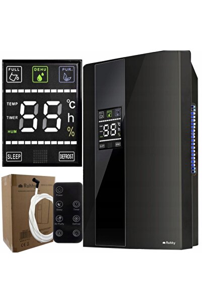 Ruhhy Dezumidificator și Purificator de Aer 90W, 1.8L, cu Telecomandă